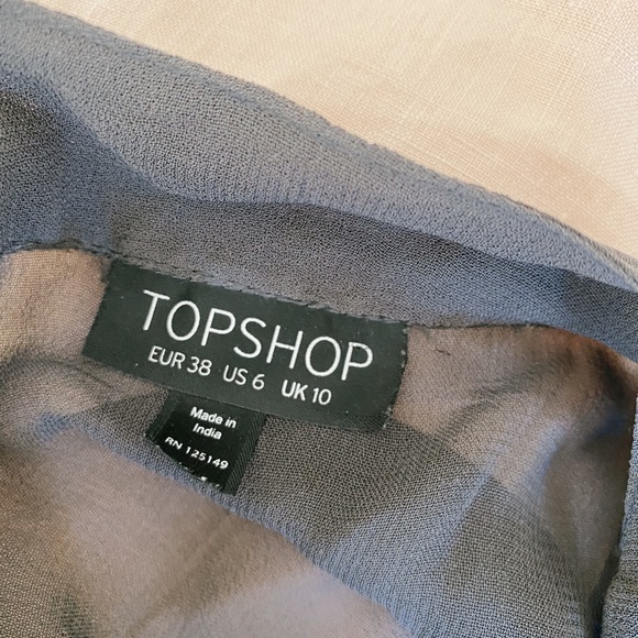 Top shop gray lacy kimono top - Picture 3 of 4